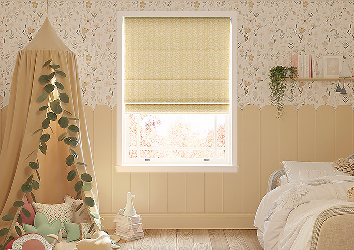 Rolling Hills Velvet, Golden - Roman Blind - Image 3